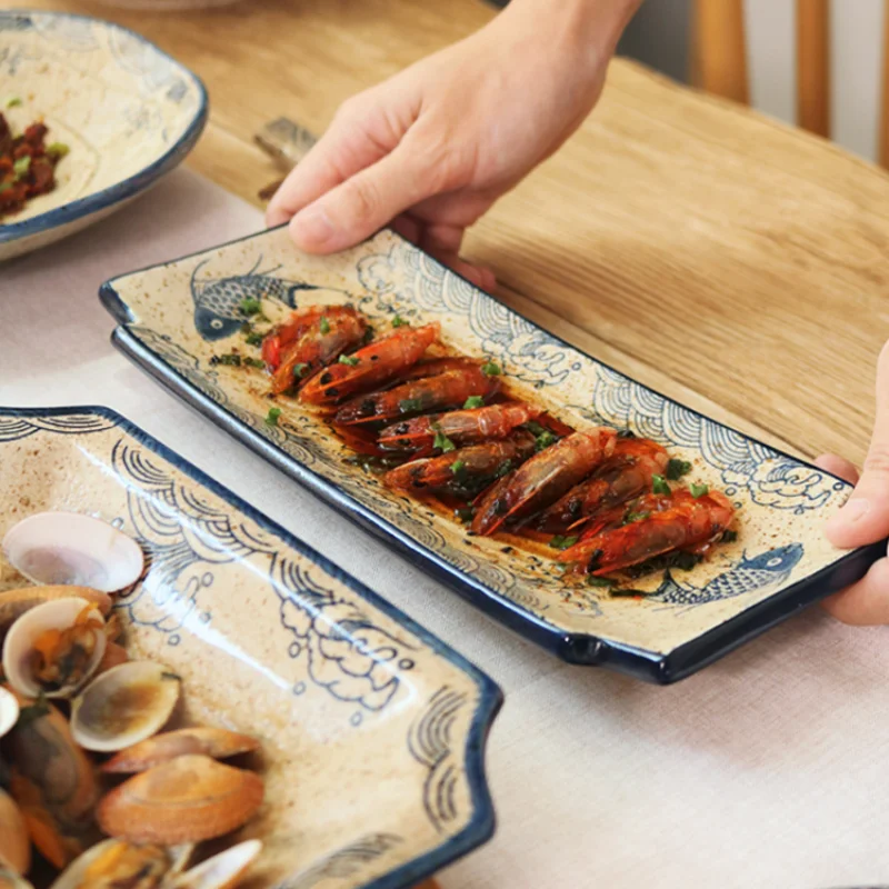 Полная посуда в японском стиле керамическая плитка дешевая полная столовая | Дом