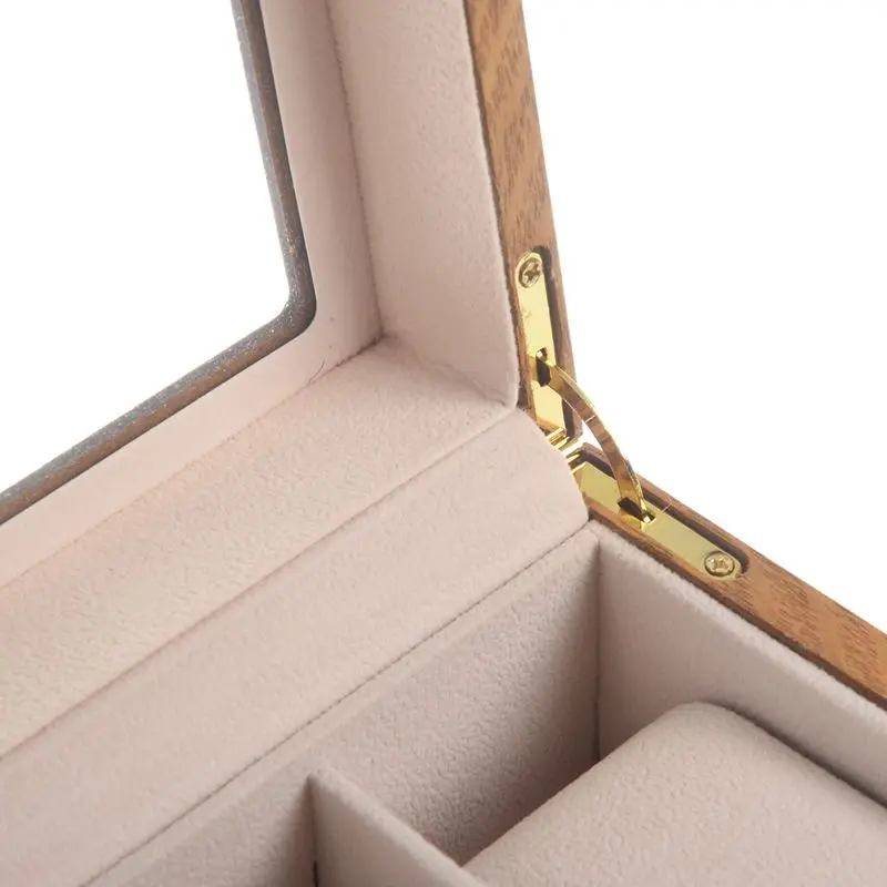 

Retro Wooden Watch Display Case Durable Packaging Holder Jewelry Collection Storage Watch Organizer Box Casket