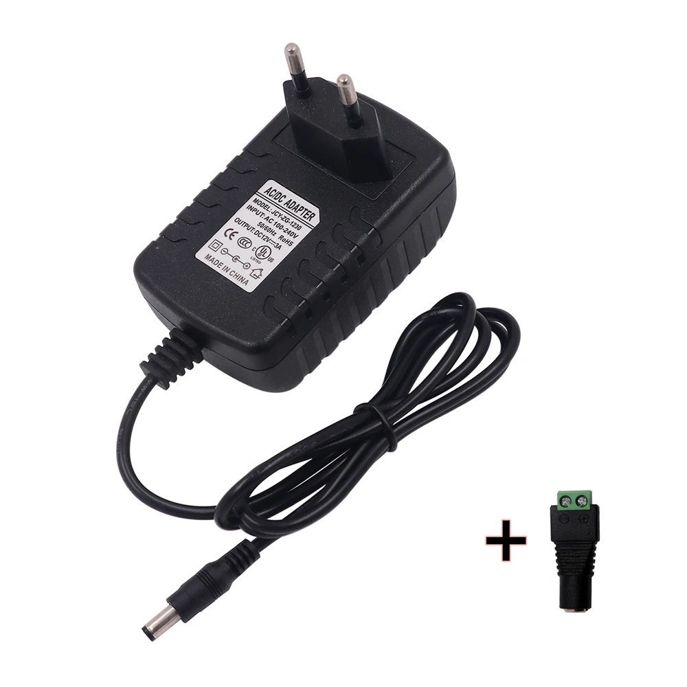 

2A 3A 5A 6A Power Supply Converter Power Adapter EU US UK AU Kit AC100-240V to DC12V Switching Transformer Charger Plug