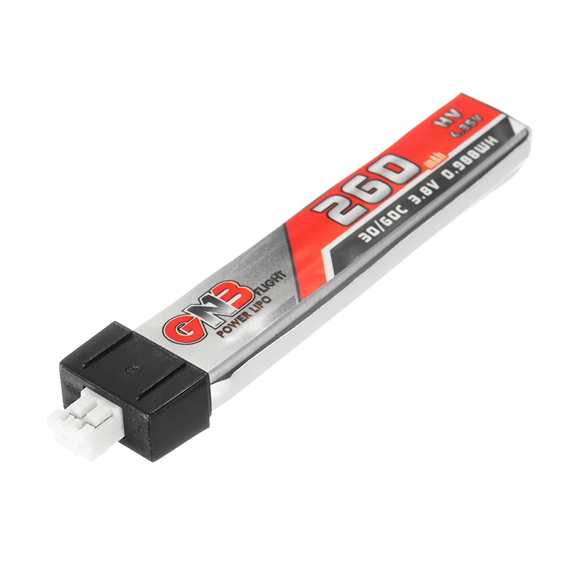 3/5/10 ПК GAONENG 3,8 V 260 мА/ч, 30C/60C 1s Lipo Батарея для лезвие нано QX CPX миниатюрных отверток Радиоуправляемый гоночный кино Whoop BetaFPV Drone