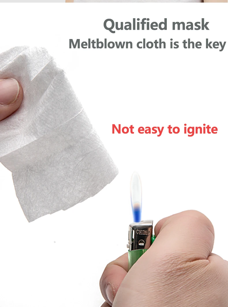 Disposable masks three layers of melting spray cloth dust prevention 3 filtering activation anti-pollution buy 100 hair 200 |