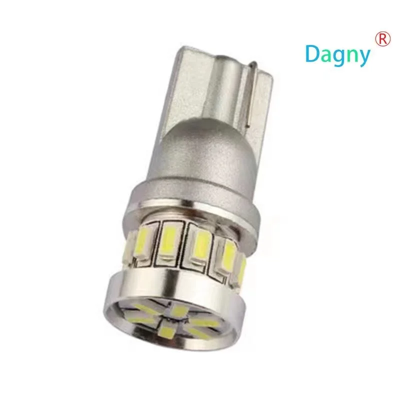 50 шт., автомобисветодиодный светодиодные лампы T10 w5w Canbus 18SMD 3014 для парковочных огней