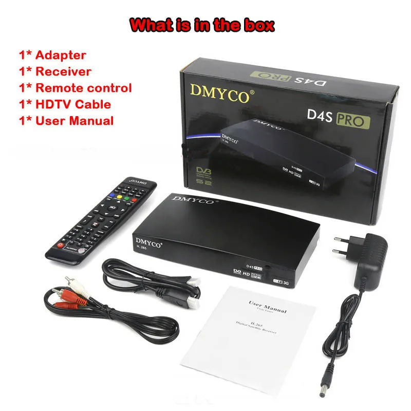 D4S Pro Двойной Тернер спутниковый ресивер DVB S2 HD 1080P ТВ ресивер 2* LNB порт Европа Biss Youtube D4SPRO рецептор pk Openbox V8S