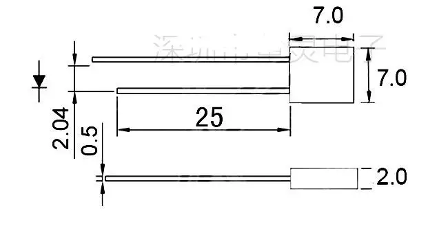 

Mix Rectangular Diffused 277 2*7*7mm LED Diode For Festival lighting decoration