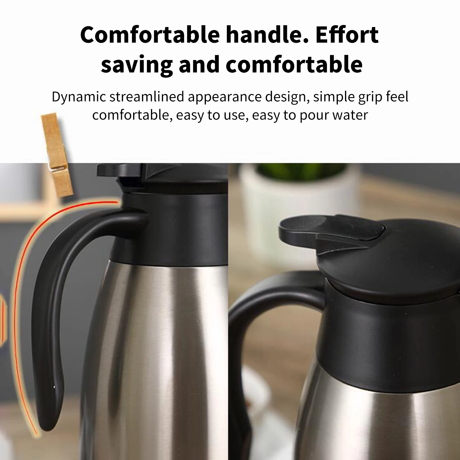 

Vehicle Heating Cup 12/24V 1000ml Travel Trip Stainless Steel Heating Cup Kettle Hot Water Pot Stainless Steel Large Capacity