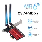 Двухдиапазонная сетевая карта FV-AX3000, 2,4 Гбитс, Wi-Fi 6 AX200 Gigabit, Pcie, Wi-Fi, Bluetooth 5,0, беспроводной адаптер для настольного ПК, Windows 10