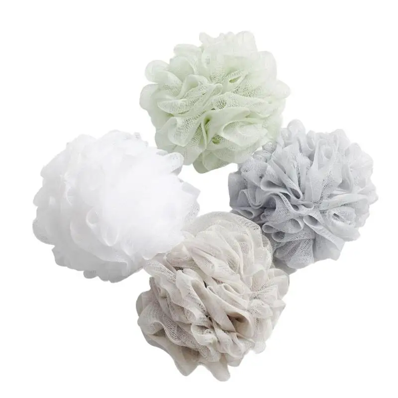 4 шт. Большие шарики для ваны многоцветные сетчатые душа скруббер окружающей