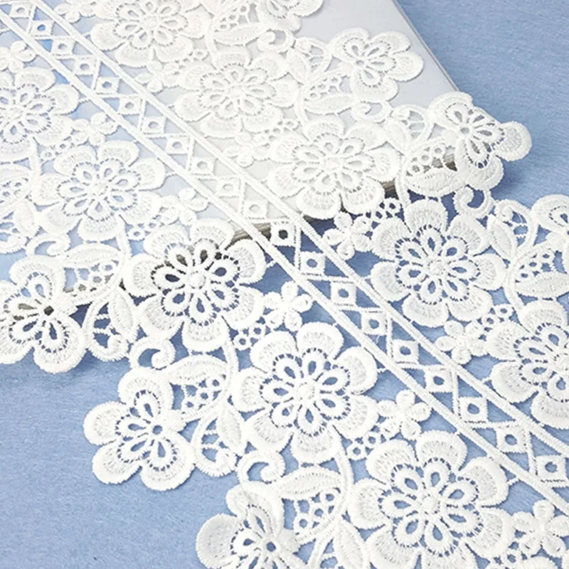 7 ярдов Высокое качество кружева обрезки ленты плетеная швейная одежда