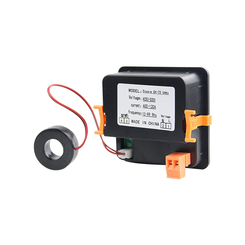 AC Ammeter Voltmeter Three Display Current Voltage Frequency Meter AC50-500V AC0-120A 10-99.9Hz | Инструменты