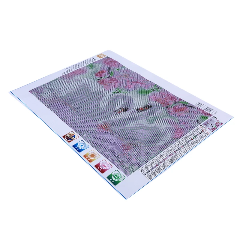 Картина цветная пара лебедей алмазная живопись наклейки Вышивка крестом Стразы