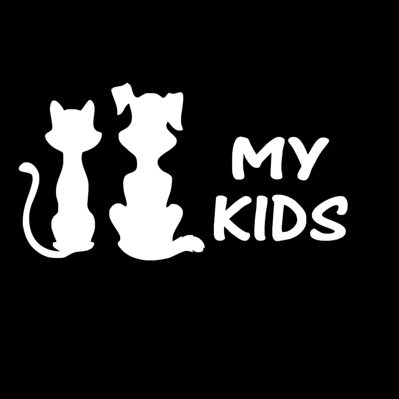 Мой ребенок кошка и собака Милая личность смешное окно виниловый грузовик
