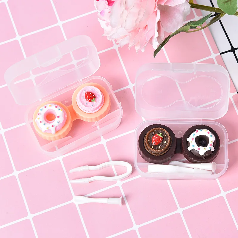 1 шт. 2 вида цветов Чехол для контактных линз набор ухода за глазами держатель