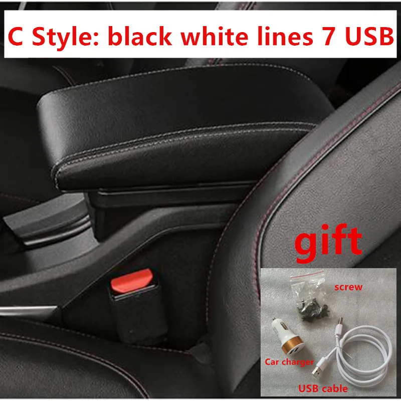 Для Mitsubishi mirage Space Star подлокотник коробка центральный магазин хранения содержания коробка USB интерфейс
