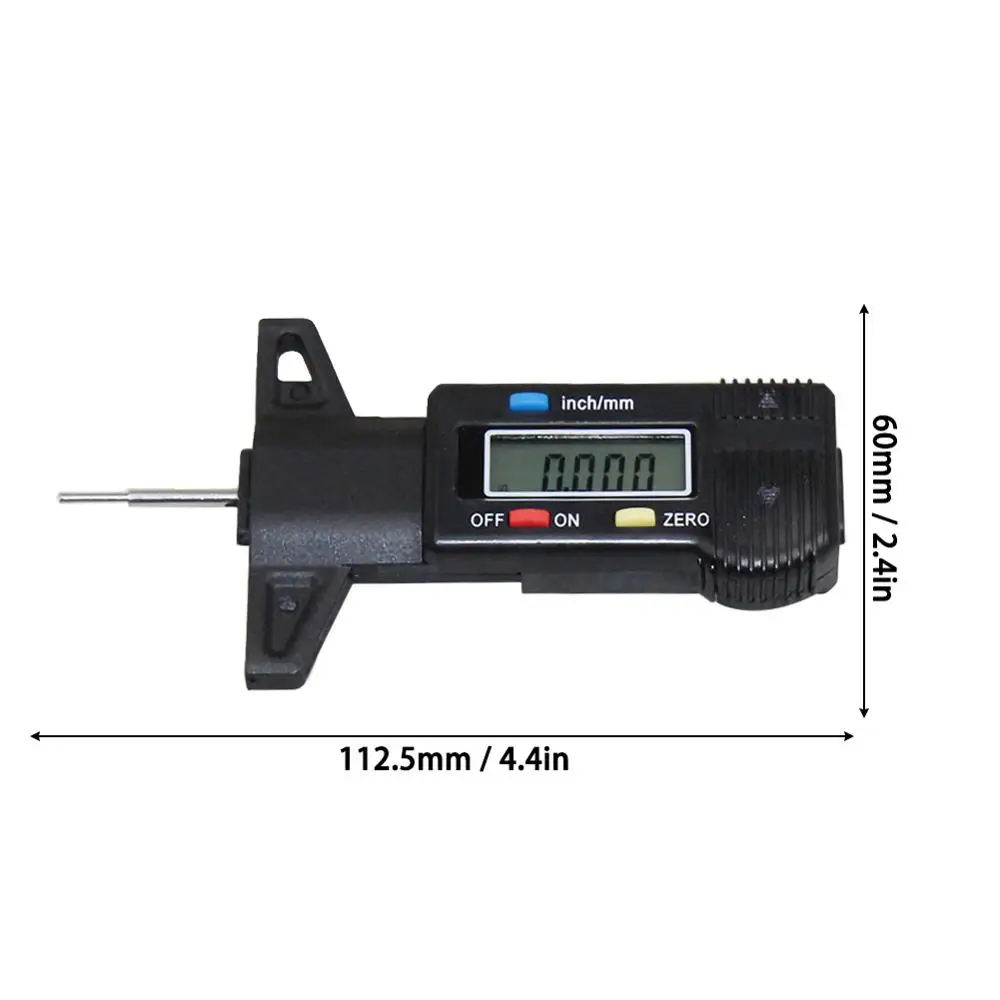 Цифровой измеритель глубины протектора шин автомобиля новый разработка простой