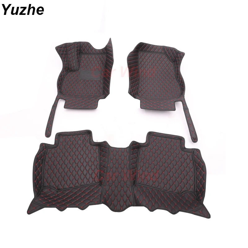 

Кожаные автомобильные коврики для любой погоды Lexury, набор напольных ковриков для Audi A3 8p Sportback, аксессуары для интерьера