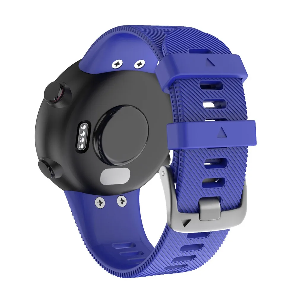 Для Garmin Forerunner 45 45S спортивный мягкий силиконовый сменный ремешок для наручных часов Смарт-часы носимые Аксессуары#1019