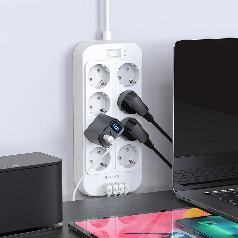 Блок питания BlitzWolf с USB-портом и выходом 8 * AC 2500 Вт | Строительство ремонт