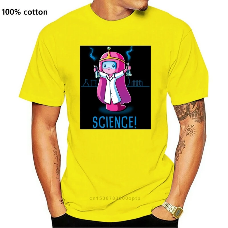 

2021 Мужская футболка забудьте о принцессе «Я хочу стать учёным»-женская футболка принцессы Bubblegum