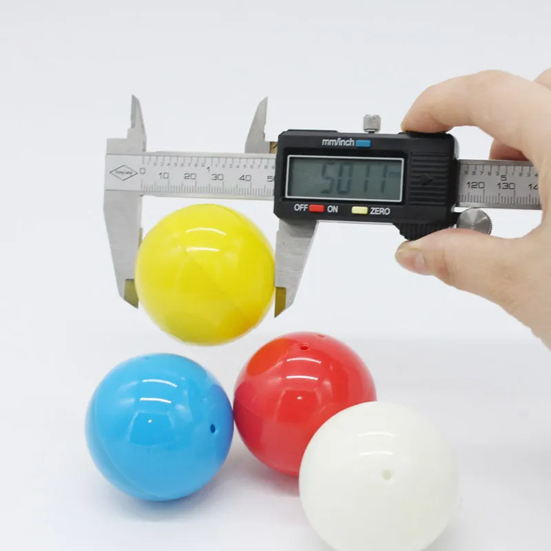 Пустые пластиковые игрушечные капсулы 50 мм однотонные шарики для продажи 100