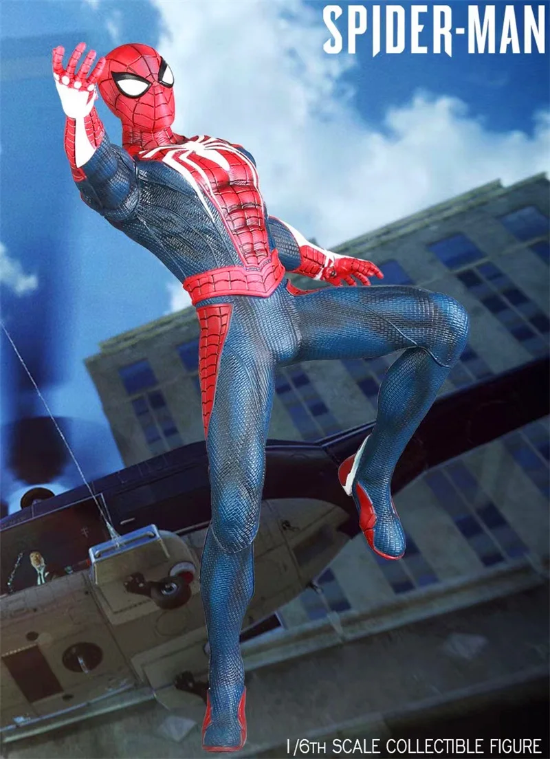 

30CM Marvel Comics 1/6 Spider-Man PS4 Anime Action Toy figures Model Toy