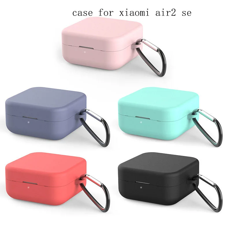 

Silicone Protective Case for The New Xiaomi Air 2 SE Bluetooth Headset Box for Xiaomi Air 2 SE Earplug Covers With Hooks