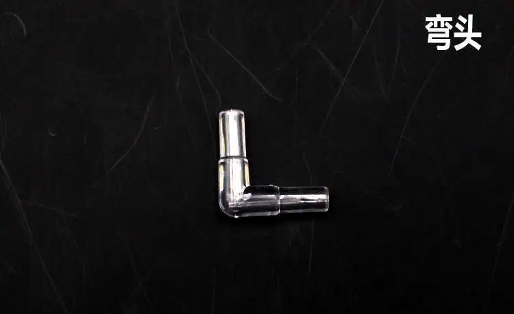 10pcs Transparent Oxygen Pump Tubing joint trachea Fitting Joiner Spliter Aquarium Fish Tank Airline Bend Cross Connector