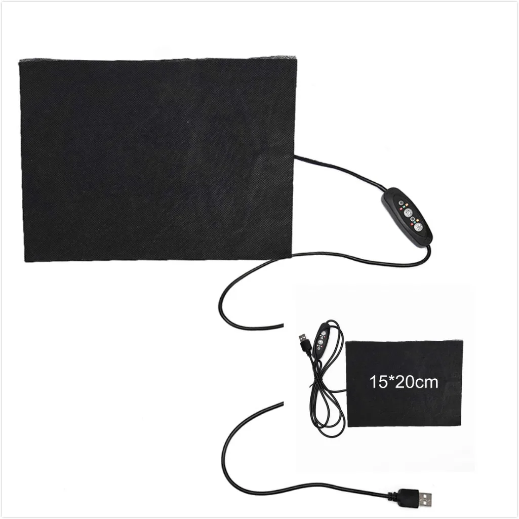 1PC 5V 6W Carbon Fiber Heating Pad Hand Warmer USB Film Electric Winter Infrared Fever Waterproof Heat Mat Wholesale | Дом и сад