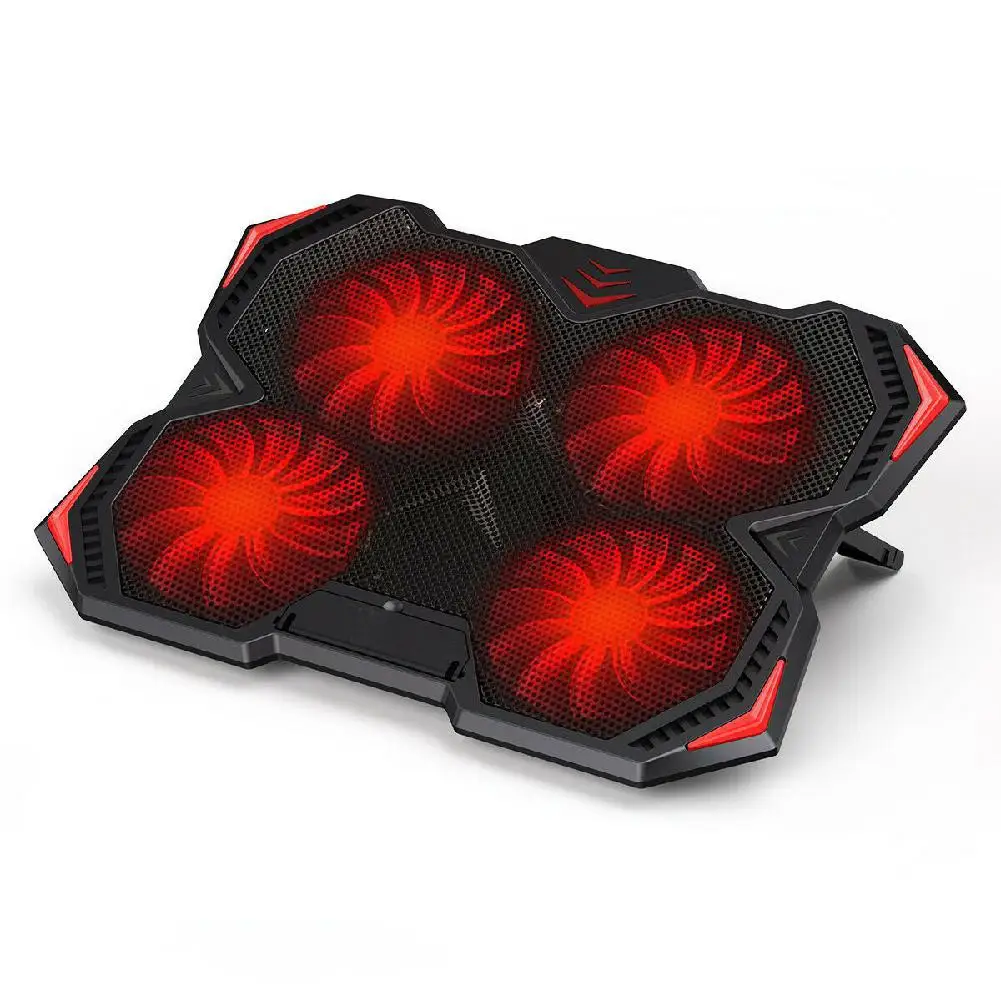 Вентилятор Охлаждающий бесшумный для ноутбуков 10-17 дюймов 2 USB-порта | Компьютеры