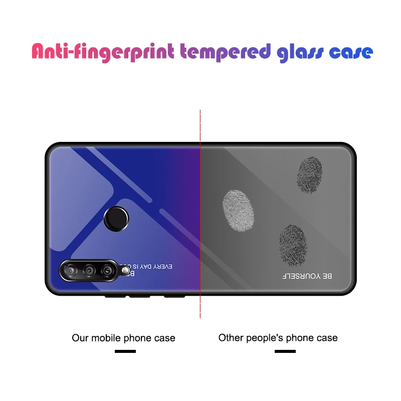 Градиент закаленное Стекло Honor 10i 10 9 Lite 20 Pro V20 8X9X8 S 8A 7A 7C крышка чехол s чехол для телефона для huawei Y6 Y7 Y9 Prime