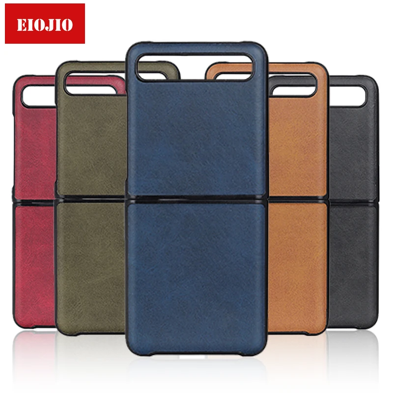 

Foldable Leather Phone Case for Samsung Galaxy Z Flip Case Cover for Samsung Galaxy Sm-f700 Shockproof Coque Fundas