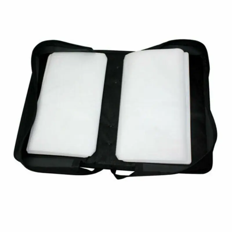 

80 Sleeve CD DVD Blu Ray Disc Carry Case Holder Bag Wallet Storage Ring Storage Binder Car Organizer