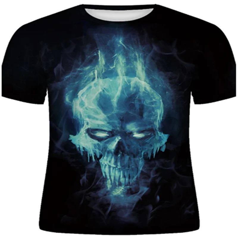 

New Men's 3D Flying Eagle Print T-shirt O-neck Short Sleeve Animal Funny Print Streetwear 2021 Summer Casual Loose Men's Top