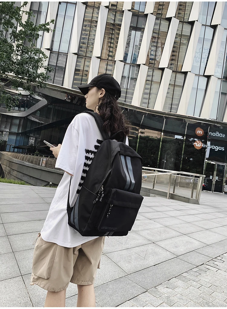 

BB208 Simple and large-capacity Korean campus all-match male backpack female travel bag men's backpack