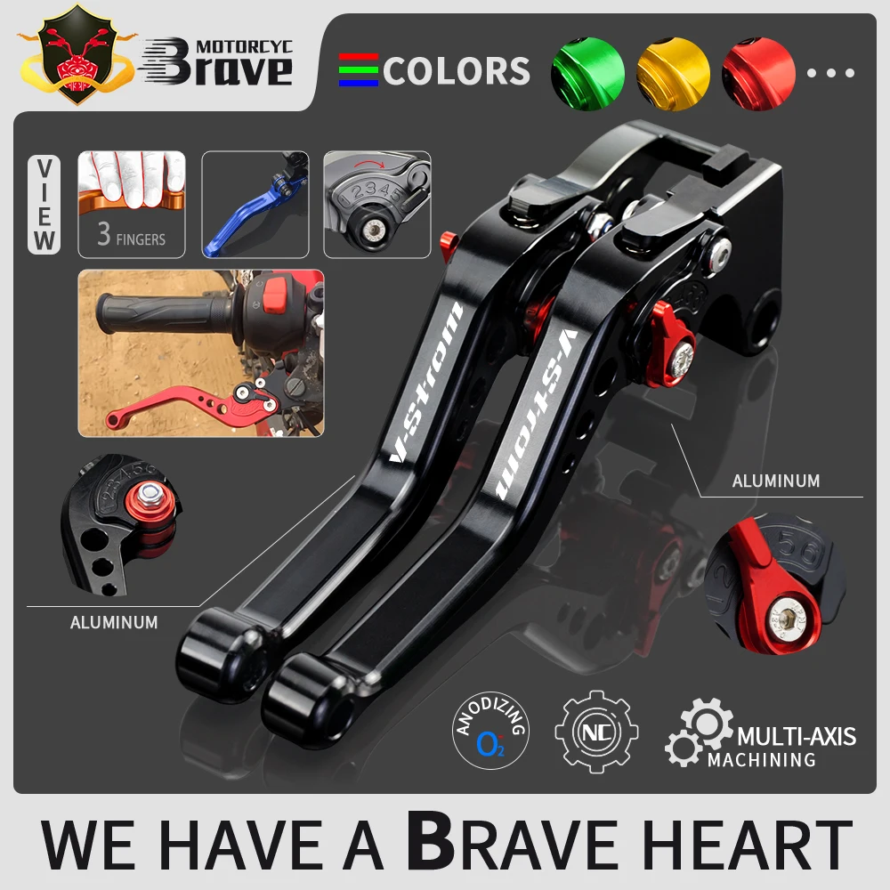 

Motorcycle Brake Clutch Lever Adjustable For Suzuki DL650 V-strom XT 2011-2021 250 VSTROM 2018-2021 v strom vstrom650