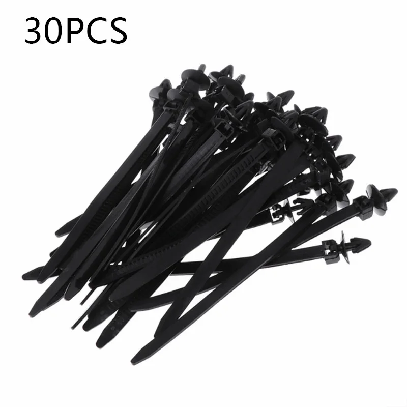 

Ties Cable Ties 14cm 30pcs Nylon Strap Wire Zip 200mm Clamp Clip For Car Push