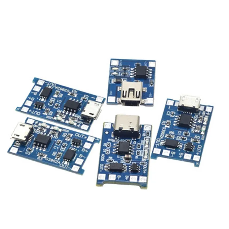 Type c/Micro/Mini USB 5 В 1A 18650 TP4056 модуль зарядного устройства литиевой батареи зарядная