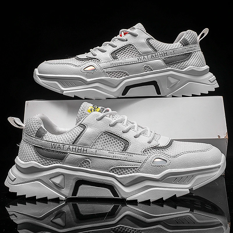 

White Sneakers Men Sport Shoes Men Athletic Zapatos Informales De Hombre Sneaker Male Comfortable Casual Breathable Casuales
