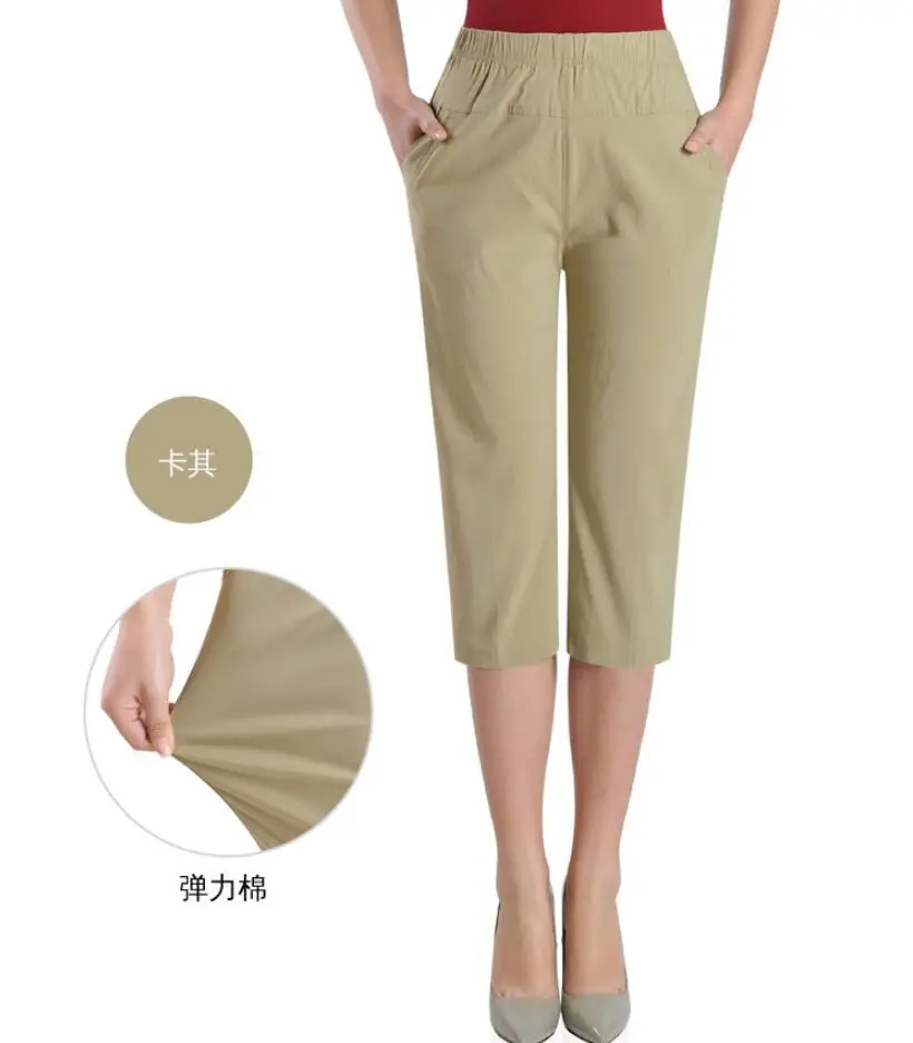 Женские Капри брюки новинка 2021 летние женские повседневные Прямые конфетных