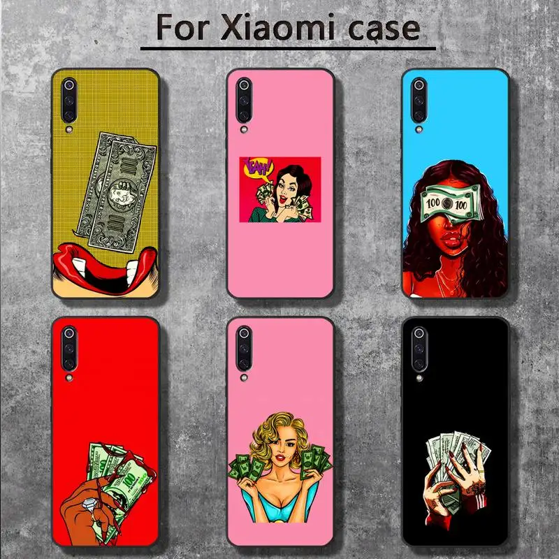 

Ciciber Make Money Black Head girl Phone Cases for Xiaomi mi 6 6plus 6X 8 9SE 10 Pro mix 2 3 2s MAX2 note 10 lite Pocophone F1