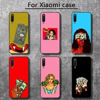 ciciber make money black head girl phone cases for xiaomi mi 6 6plus 6x 8 9se 10 pro mix 2 3 2s max2 note 10 lite pocophone f1