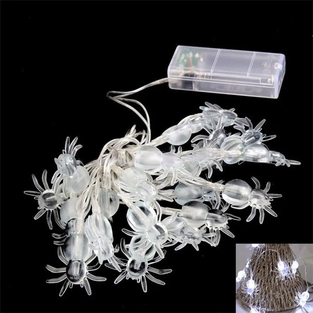 

MeterMall 1M 10LED Halloween Spider String Lights Garden Home Party Bar Decoration Battery Box Version