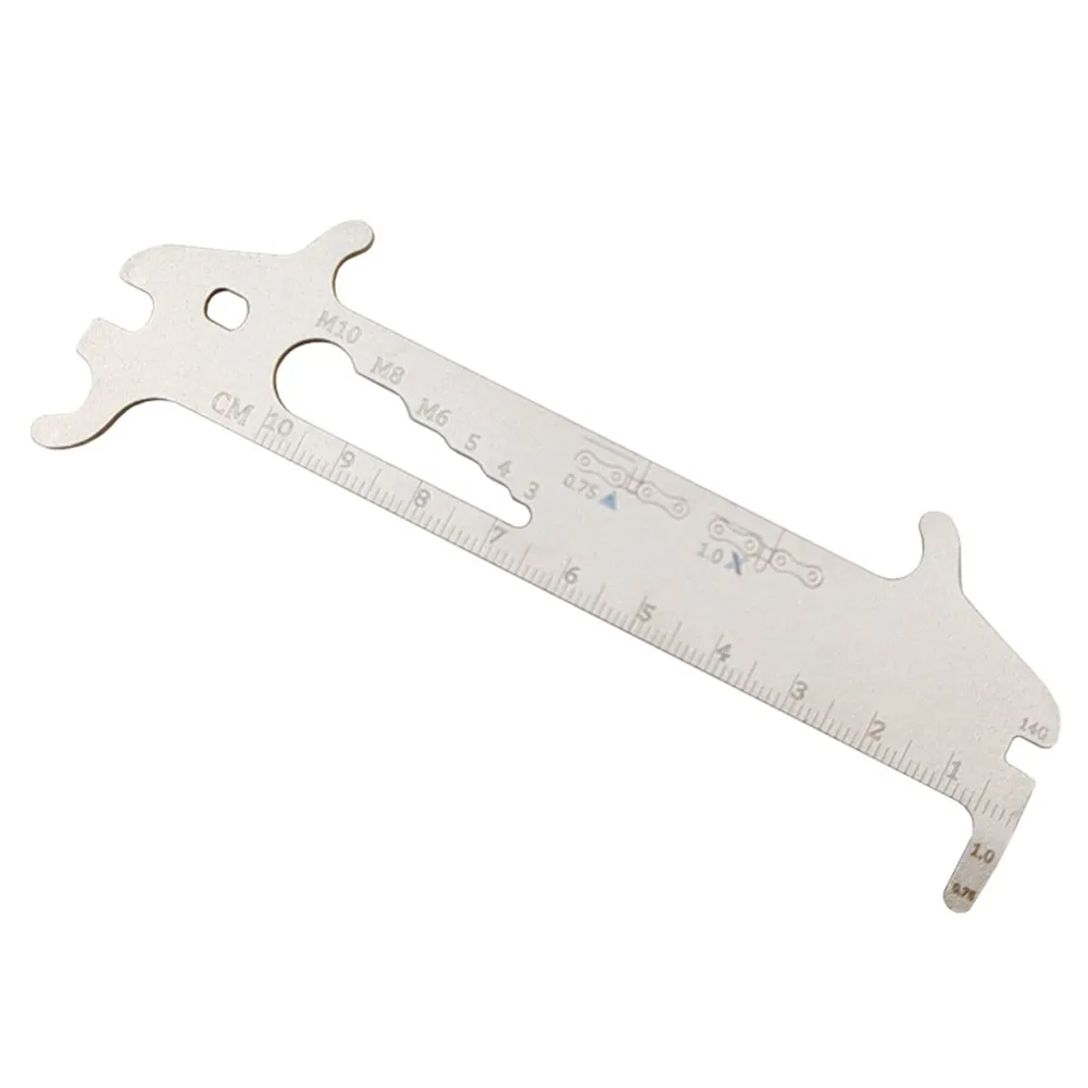 

7 In 1 Bike Bicycle Chain Checke Ruler Repair Tool Thread Wear Indicator Seven-in-one Chain Wear Measuring Ruler Stretch