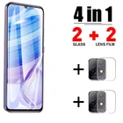 4 в 1 гидрогелевое Защитное стекло для Xiaomi Redmi Note 10 9 8 Pro 10S 9S 9T 10T объектив камеры закаленное стекло для Redmi 9 8 9T 8A K40