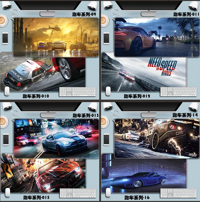 

Game Gaming Mouse Pad Sports Car Mouse Pad Player Desk Laptop Rubber Desk Mouse Pad Large Mouse Pad Laptop PC Keyboards Mat Pad