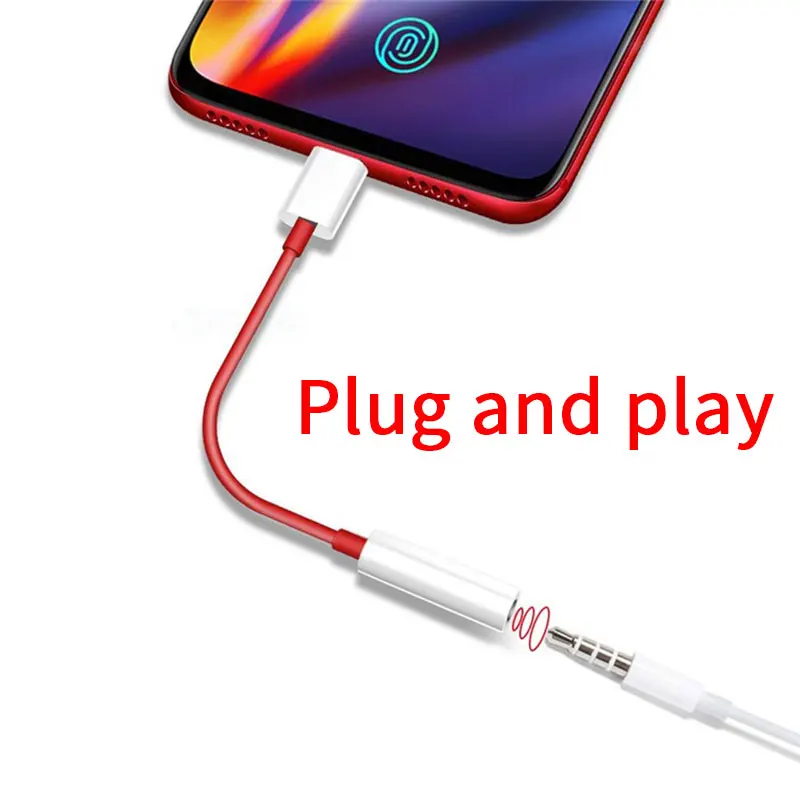 Для OnePlus 7 Pro USB C type C до 3,5 мм аудио адаптер 3,5 мм разъем для наушников музыкальный кабель для OnePlus 7 6t type-C конвертер(N0919