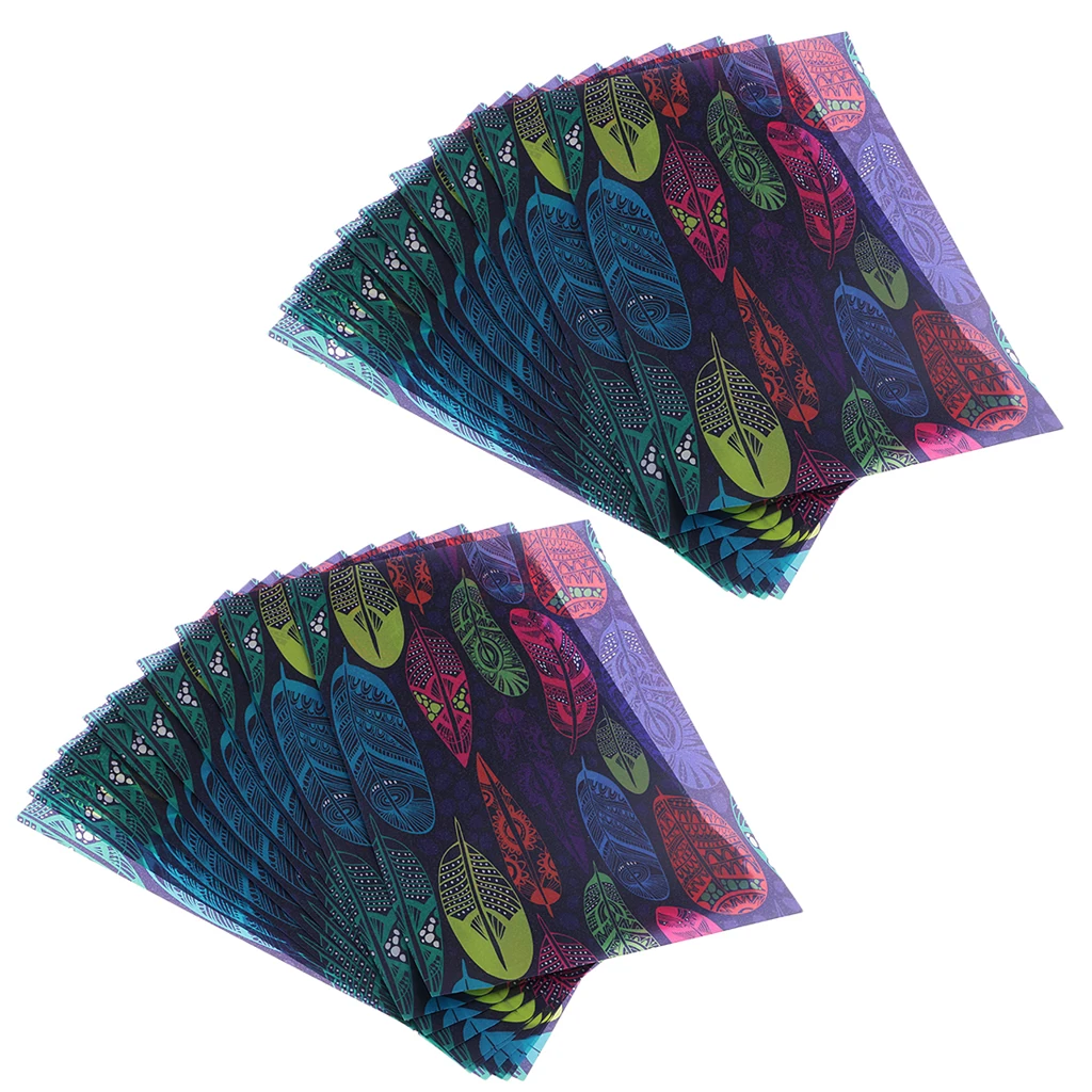 20 Pieces No Fluorescent Agent Wax Packing Paper for Wrapping Soap/Hard Candies 21x14cm/Sheet CUTE Feather Pattern Printed | Дом и сад