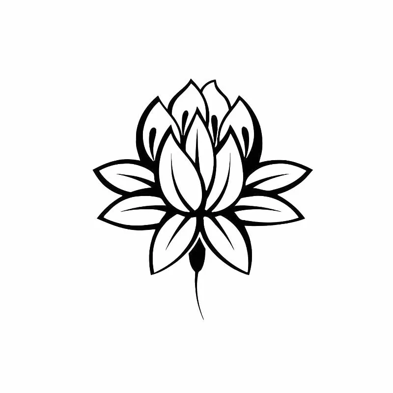 DAWASARU Lotus Flower буддизм Будда медитация Виниловая наклейка автомобильная