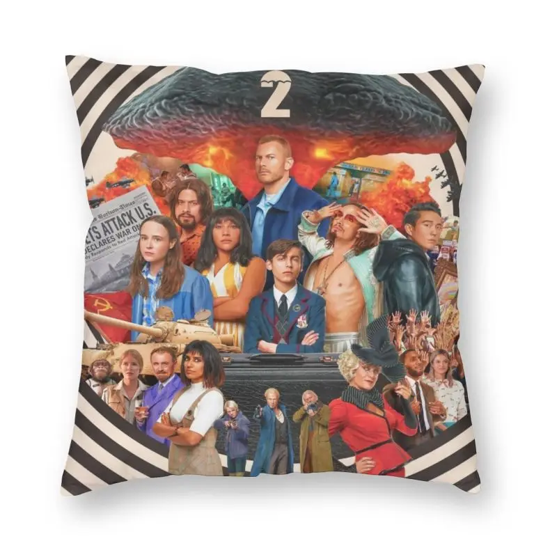 

Наволочка для дивана, с украшением, «Академия Амбрелла», «Клаус Ваня харгривз», двусторонняя