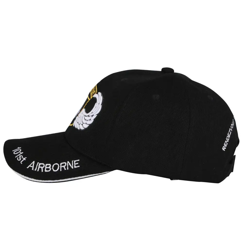 Черная бейсбольная кепка s американская армейская 101 я воздушно десантная шляпа