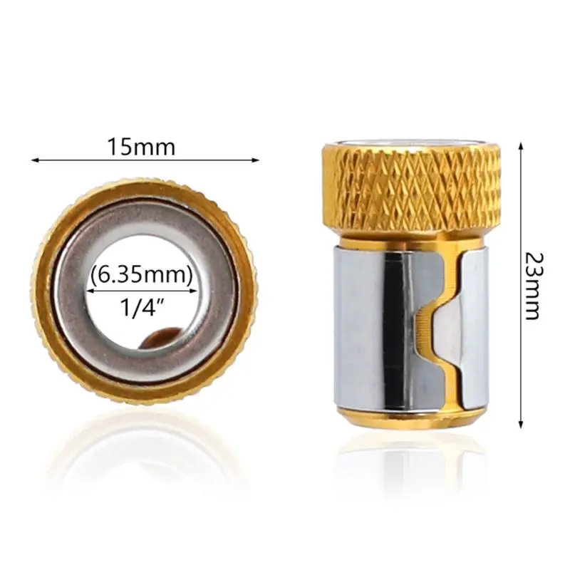 

Screwdriver Bits Magnetic Ring 1/4\" 6.35mm Metal Strong Magnetizer Screw for Electric Phillips B2QB